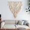 Handgjord Skandinavisk Boho Makramé Väggbonad | Beige Eller Gul