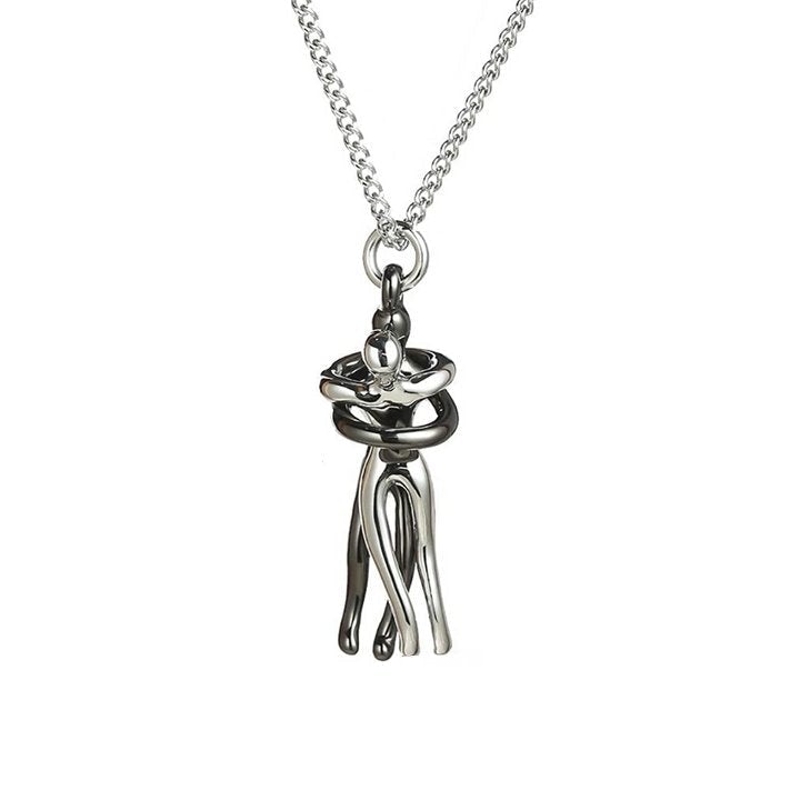 Par Omfamning Hängsmycke Halsband