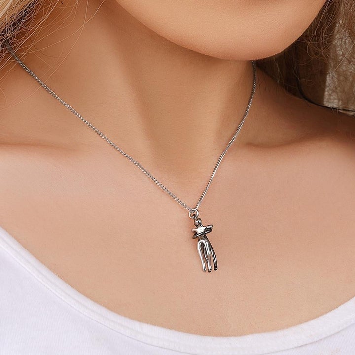 Par Omfamning Hängsmycke Halsband