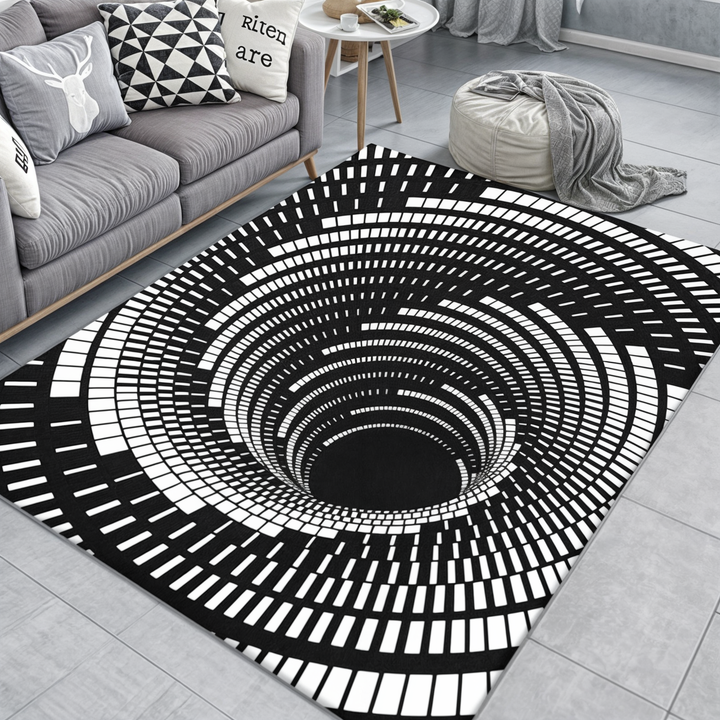 3D Geometrisk Illusion Matta | Dekorativ Hall- och Dörrmatta