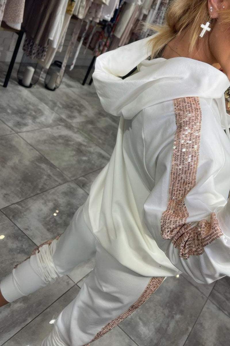 Dam Vinterset | Mysig Huvtröja och Joggare Träningsoverall