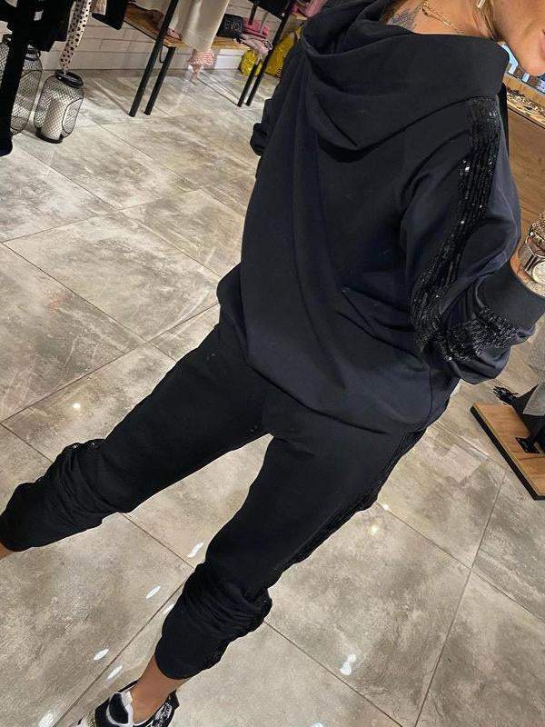 Dam Vinterset | Mysig Huvtröja och Joggare Träningsoverall