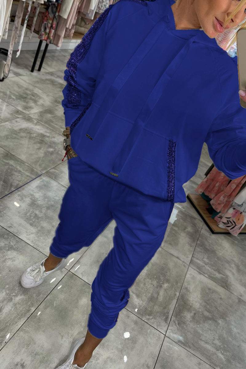 Dam Vinterset | Mysig Huvtröja och Joggare Träningsoverall