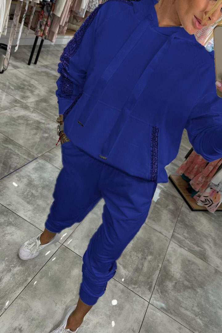 Dam Vinterset | Mysig Huvtröja och Joggare Träningsoverall