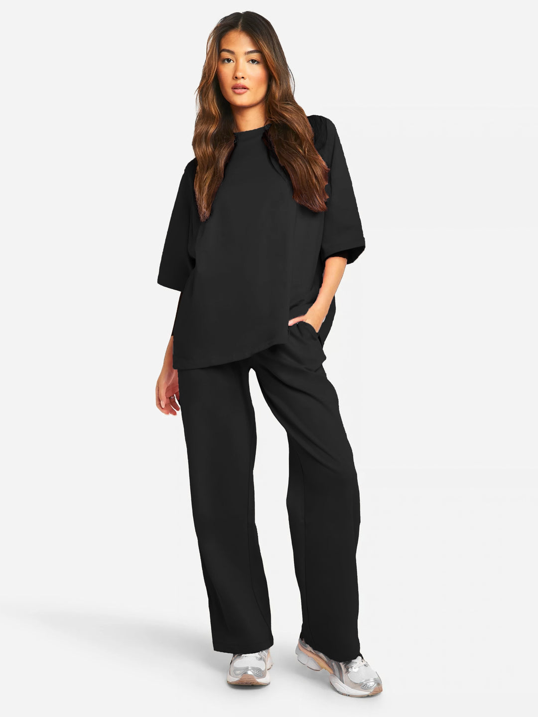 Dam Överdimensionerat Vinterset | Mysig Tvådelad Loungeoutfit