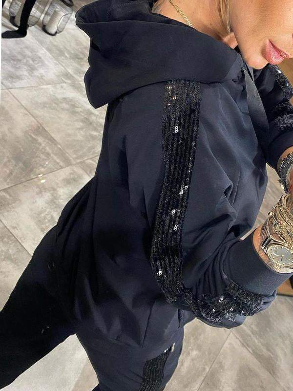 Dam Vinterset | Mysig Huvtröja och Joggare Träningsoverall