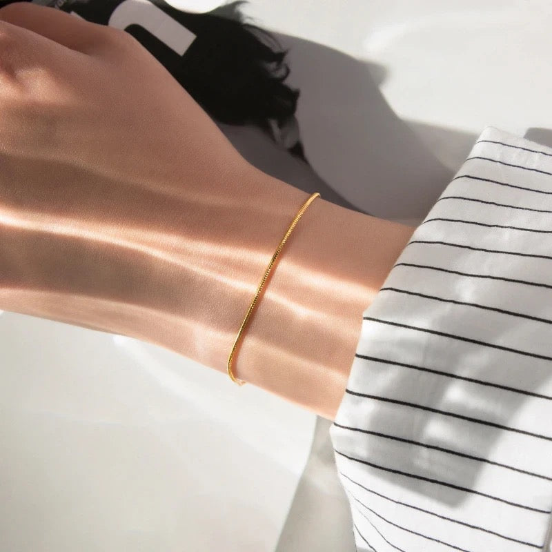 Colette | Minimalistiskt Ormkedjearmband