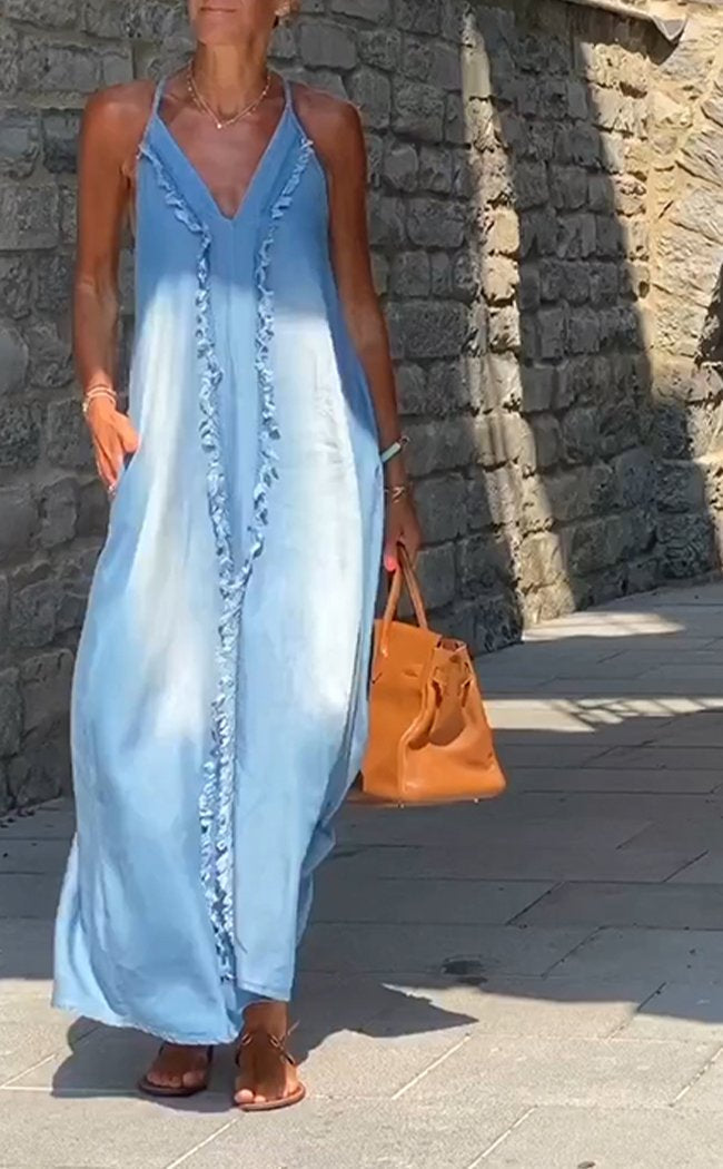 Orelia | Damer Bekväm Denim Pinafore Klänning