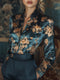 Nayara | Blommig Satintryckt Blus