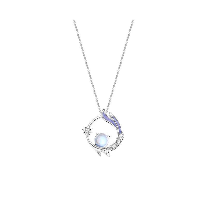 Månsten Silverhalsband