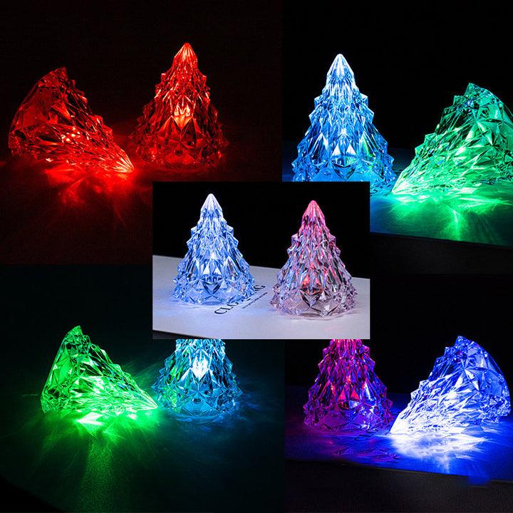 Mini LED Kristall Julgran Nattljus