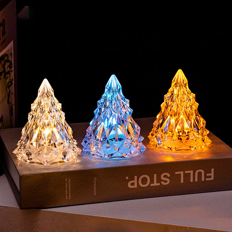 Mini LED Kristall Julgran Nattljus