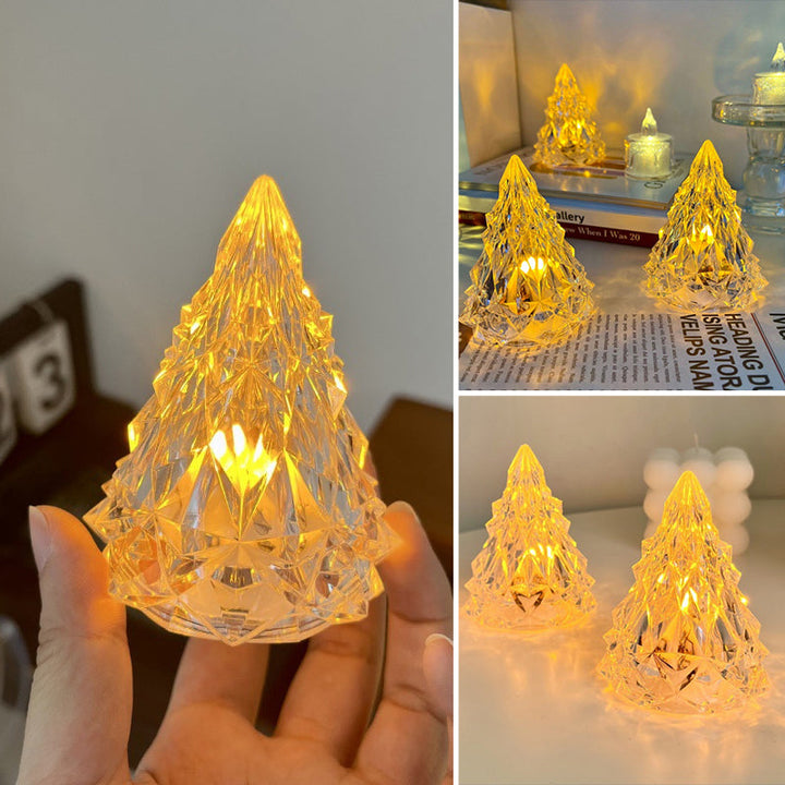 Mini LED Kristall Julgran Nattljus