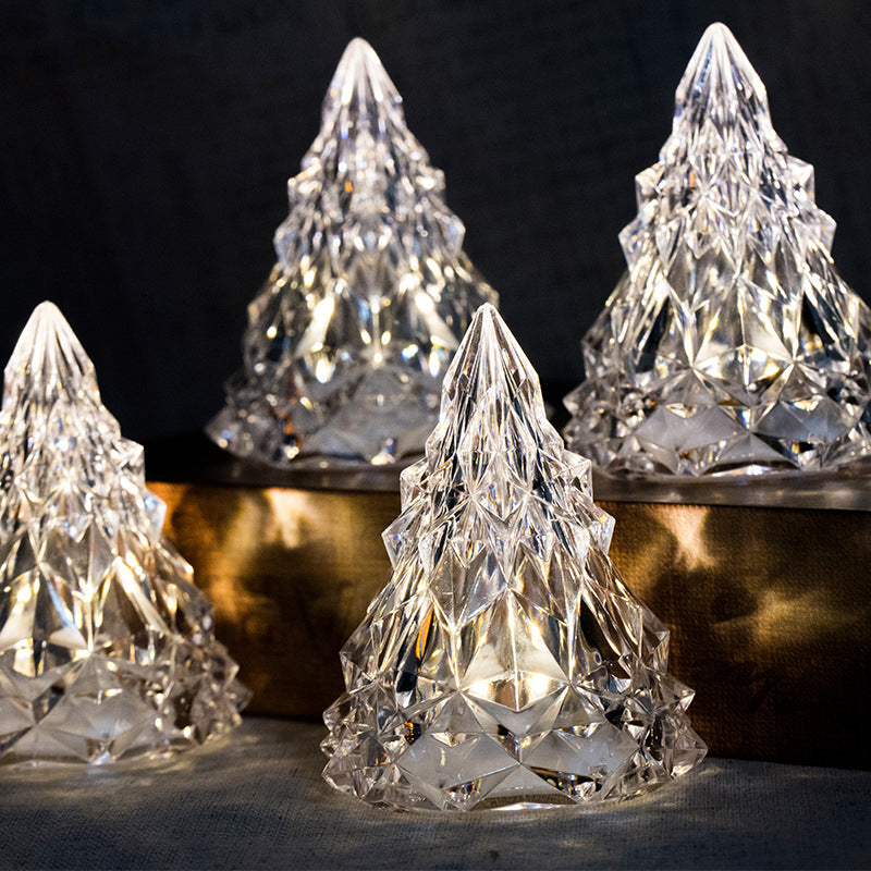 Mini LED Kristall Julgran Nattljus