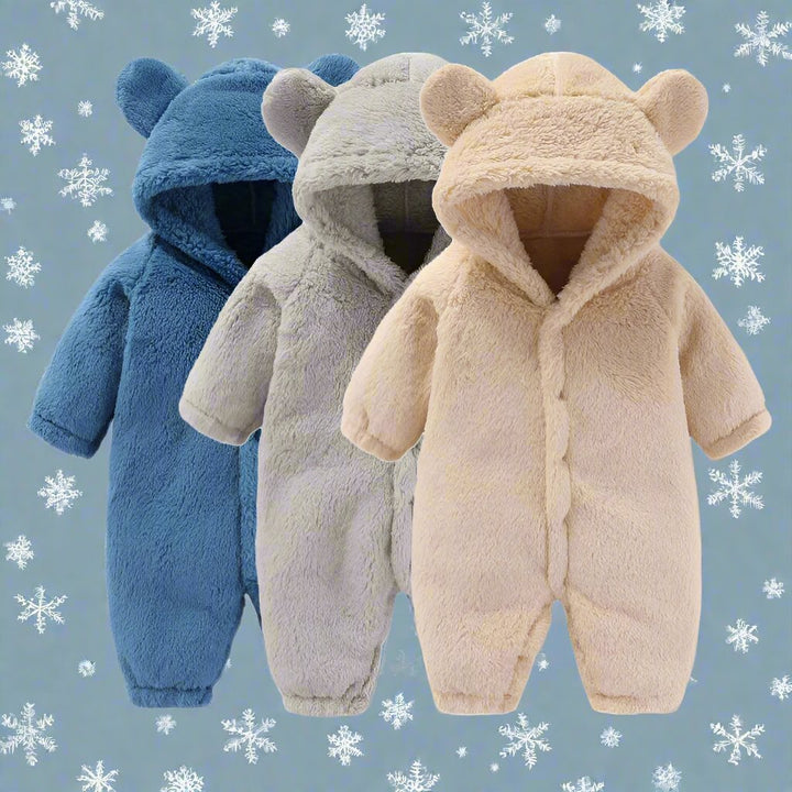 Varm Fleece Onesie | Mjuk Jumpsuit för Små Barn och Småbarn