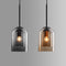 Mitt-Århundradet Hängsmycke Lampa | Dubbel Glasskärm