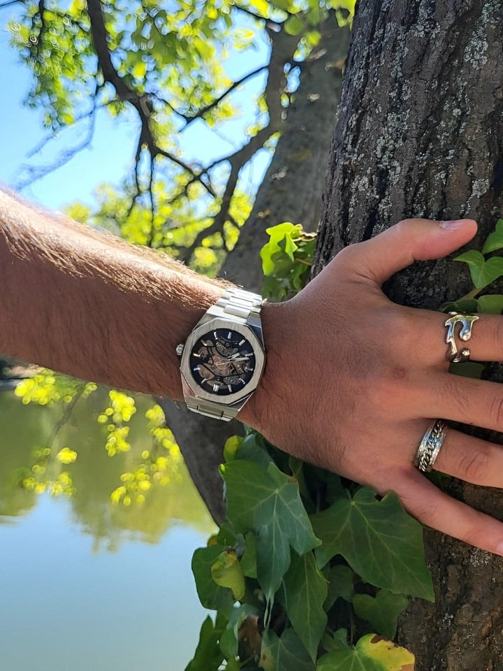 Blaise | Stilren Kronograf Med Läder Armband