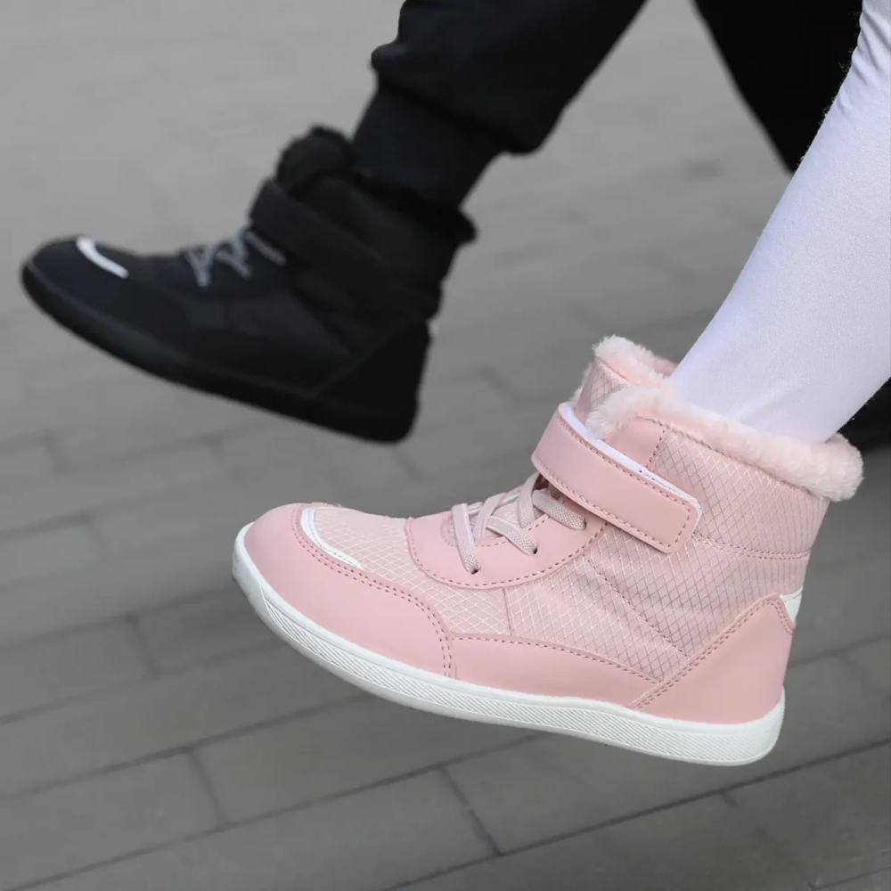 Barn Barfotaskor | Fodrade och Vattenresistenta Sneakers för Åldrar 3-15 år
