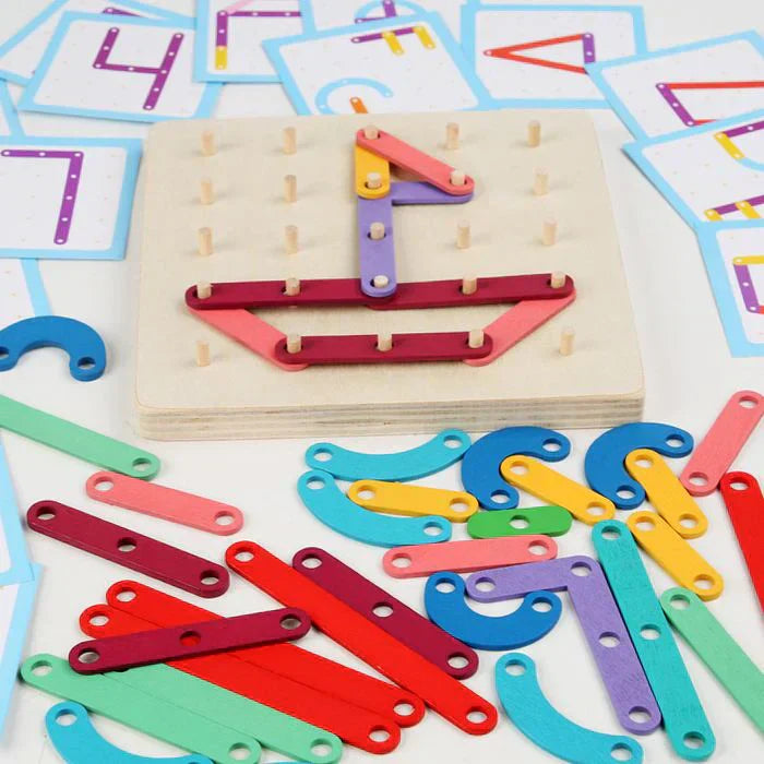 Interaktiv Anslagstavla | Montessori-Inspirerad Mönsterskapande Leksak