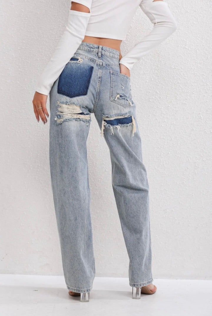 Luma | Dam Eleganta Hög-Midja Jeans